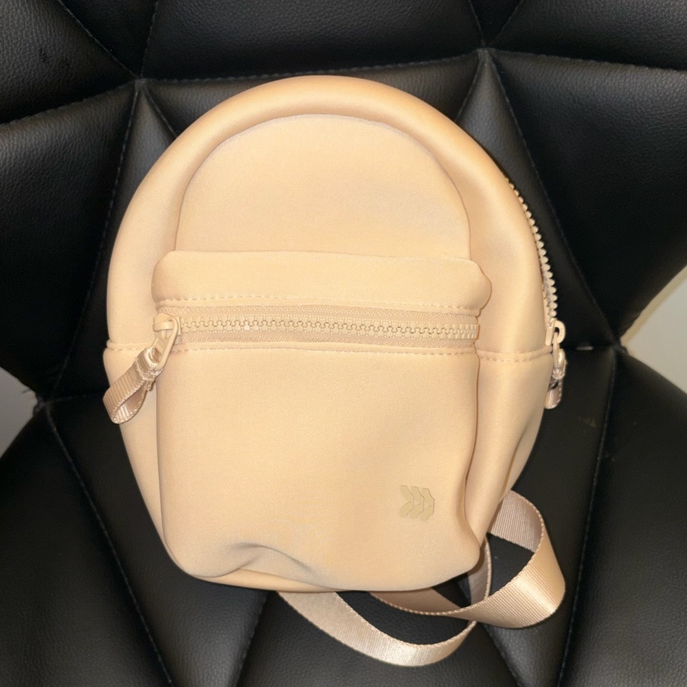 Neutral Beige Mini Backpack - Unbranded